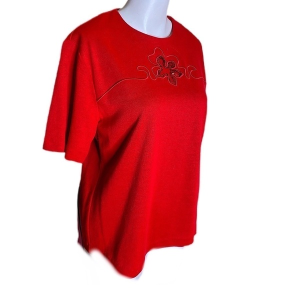 Vintage Graff Cardigan Set in Red Christmas Size Medium - Picture 7 of 9